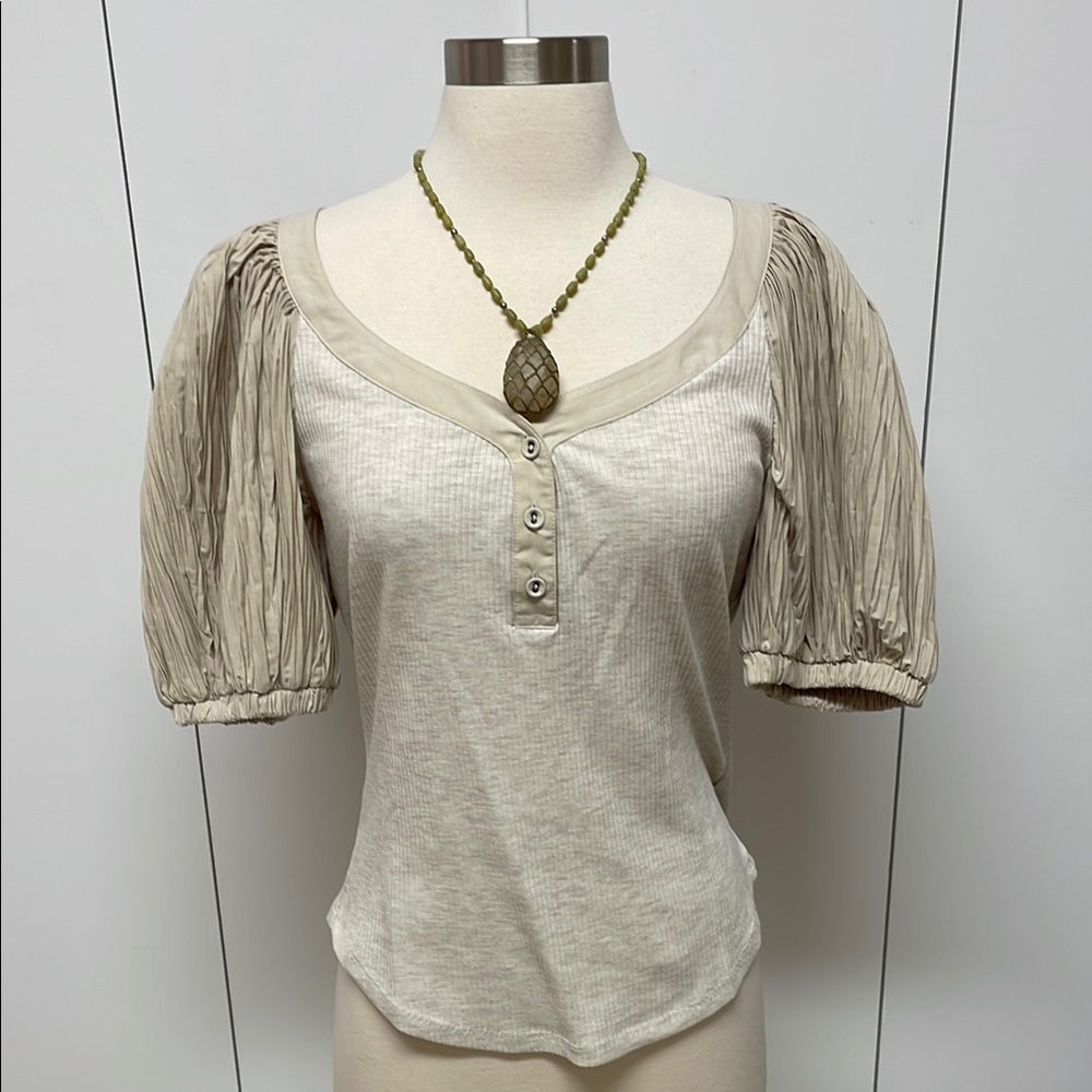 Ulla Johnson Cream Puff Sleeve Blouse